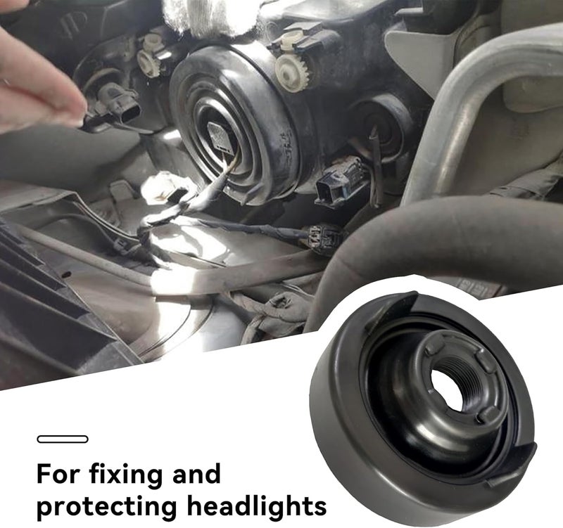 Tioollev 2 PCS Car Headlight Dust Caps, Automotive Rubber Sealing Cap Dust Cover for Headlight Protection, Universal Headlight Dust Cover Fit Most Cars Trucks SUVs, Car Accessories (2PCS) - Image 4